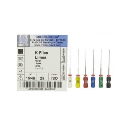 MICROMEGA B6 K-FILES N020 L31 STERILE