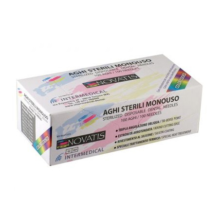 NOVATIS AGHI STERILI MONOUSO 30G 0,3X25MM 100PZ